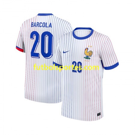 Camiseta Francia Bradley Barcola 20 Segunda Equipación 2024